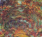 Claude Monet The rose way in Giverny oil painting reproduction